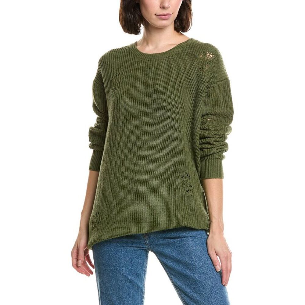 Labiz Womens  Knit Sweater, Green